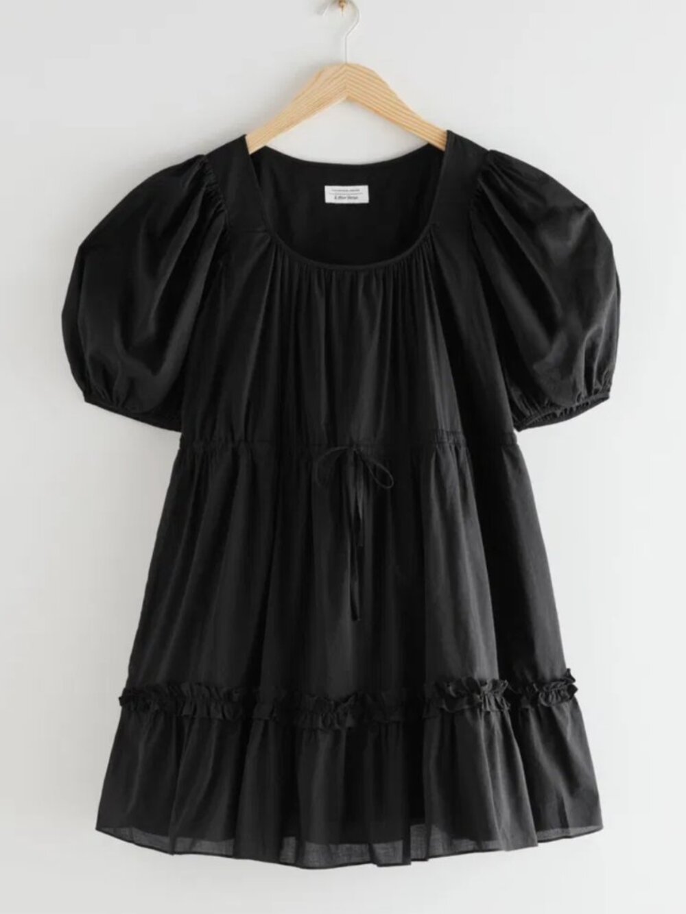 & OTHER STORIES Voluminous Puff Sleeve Mini Dress (XS)